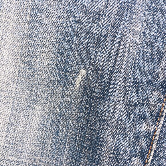 7 for All Mankind Distressed Rhinestone Detail Bootcut Jeans Women's Size 29 - Picture 6 of 11